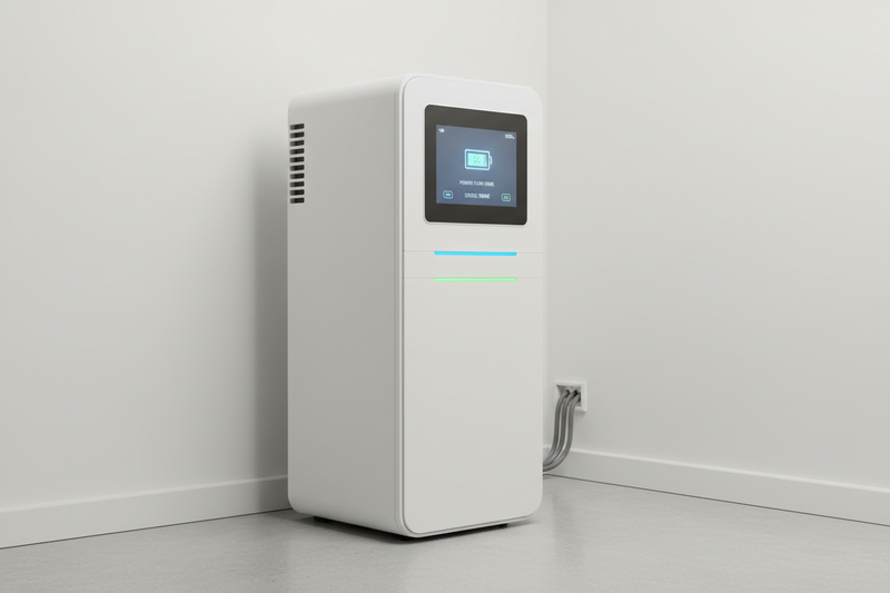 HomeSafe 5kWh Smart Battery Backup System wall-mounted unit