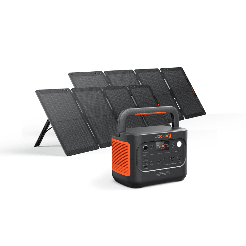 Jackery Explorer 1500 v2 Portable Power Station - Generator Vault - Explorer 1500 v2 + SolarSaga 100W Air x 2 - 