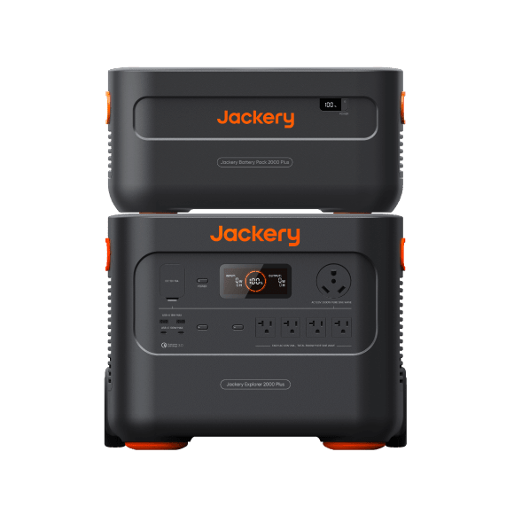 Jackery Explorer 2000 Plus Portable Power Station - Generator Vault - Explorer 2000 Plus + Battery Pack 2000 Plus - 
