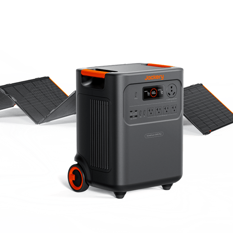 Jackery HomePower 3600 Plus Portable Power Station - Generator Vault - HomePower 3600 Plus + SolarSaga 500 X - 