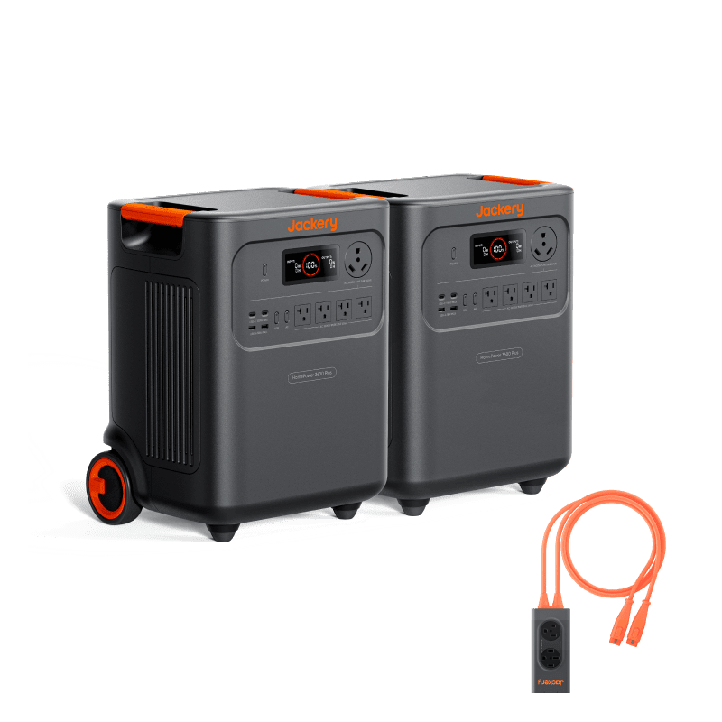 Jackery HomePower 3600 Plus Portable Power Station - Generator Vault - HomePower 3600 Plus Double Kit - 