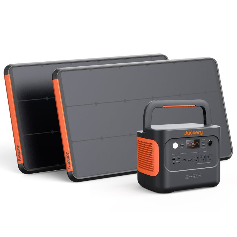Jackery Solar Generator 1000 Plus Solar Generator Kit - Generator Vault - Solar Generator 1000 Plus Roam Kit（1.26kWh + 100 Prime x 2) - 