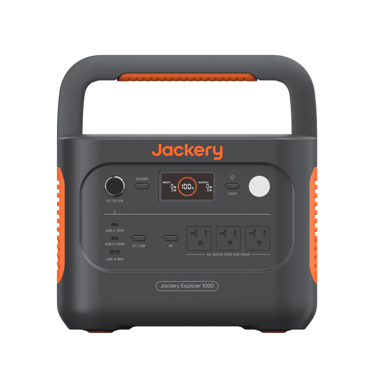 Jackery Solar Generator 1000 v2 Solar Generator Kit - Generator Vault - Black - Explorer 1000 v2 Portable Power Station - 