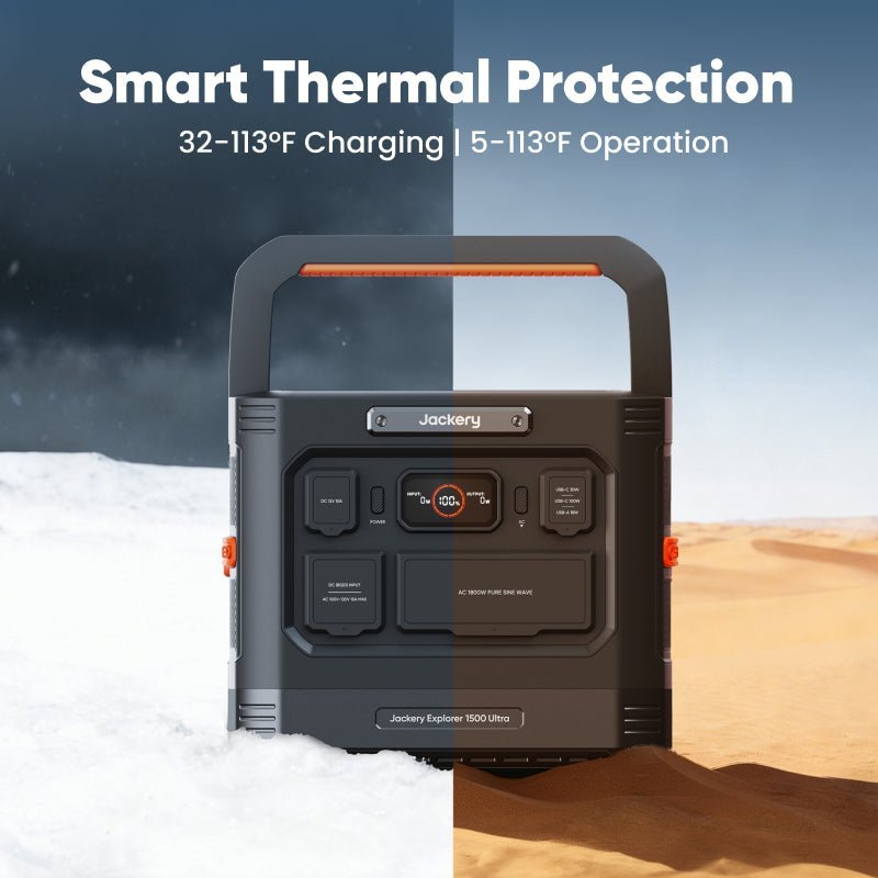 Jackery Explorer 1500 Ultra Portable Power Station - Generator Vault - Explorer 1500 Ultra Portable Power Station - 