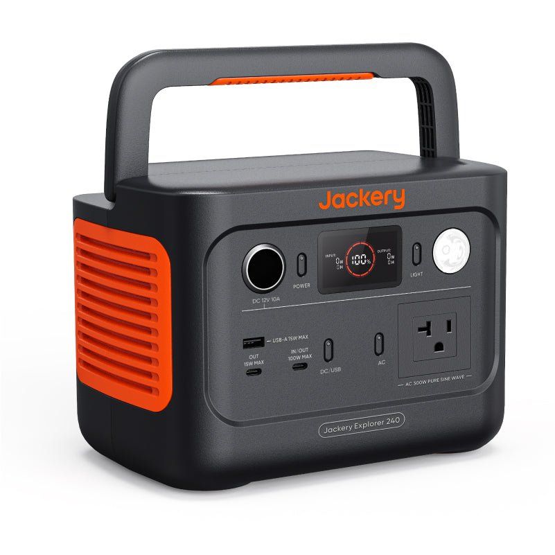 Jackery Solar Generator 240 v2 Solar Generator Kit - Generator Vault - Explorer 240 v2 + SolarSaga 40W*1 - 