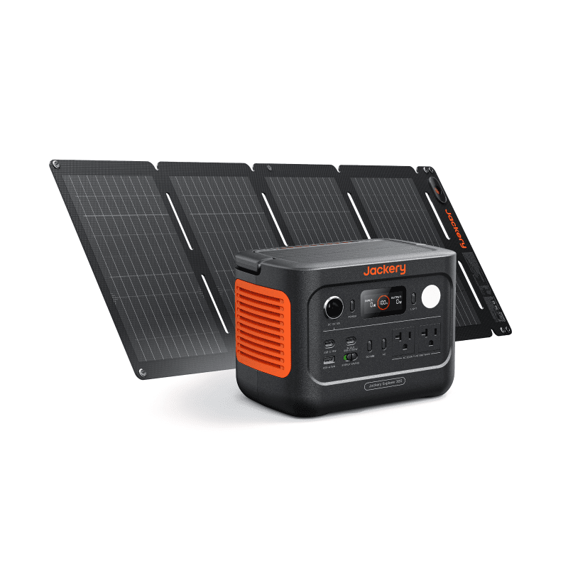 Jackery Explorer 300 v2 Portable Power Station - Generator Vault - Explorer 300 v2 + SolarSaga 40 Air - 