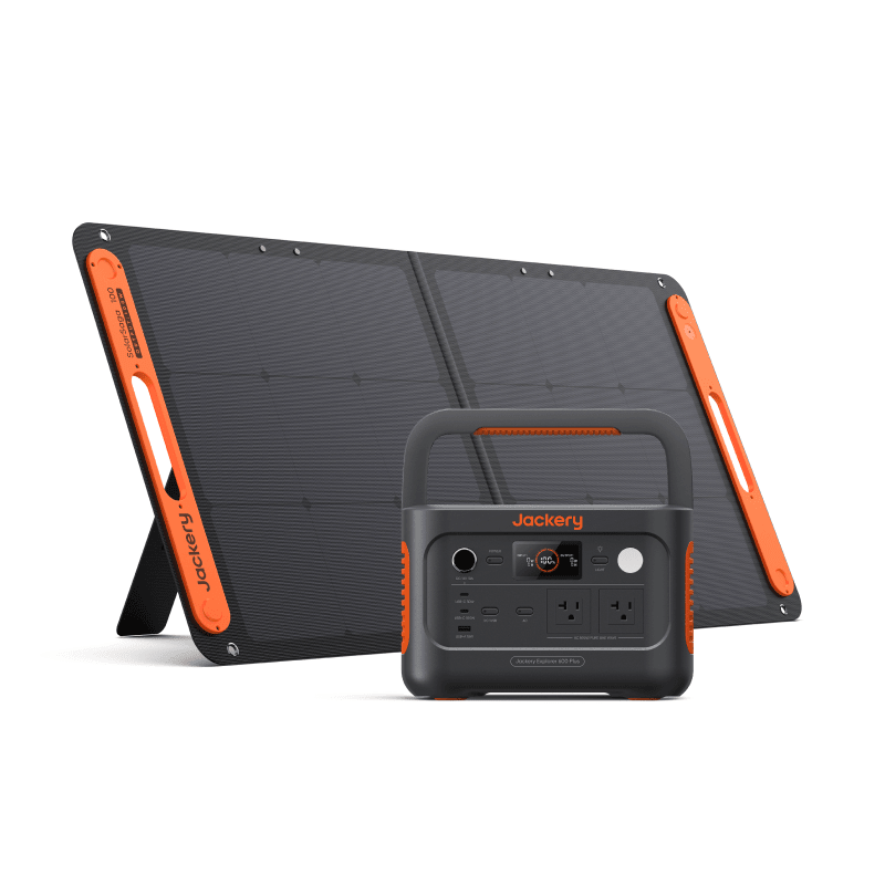 Jackery Solar Generator 600 Plus Solar Generator Kit - Generator Vault - Explorer 600 Plus + SolarSaga 100W x 1 - 