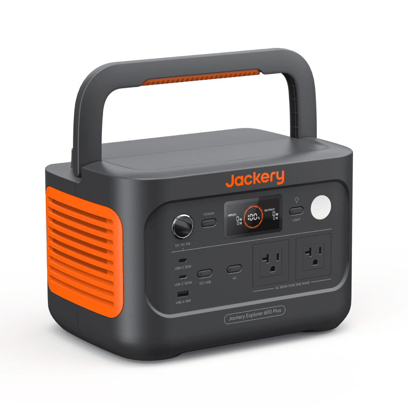 Jackery Solar Generator 600 Plus Solar Generator Kit - Generator Vault - Explorer 600 Plus + SolarSaga 100W x 1 - 