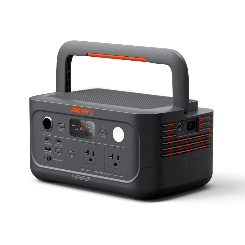 Jackery Solar Generator 600 v2 Solar Generator Kit - Generator Vault - Explorer 600 v2 + SolarSaga 100W Air x 1 - 