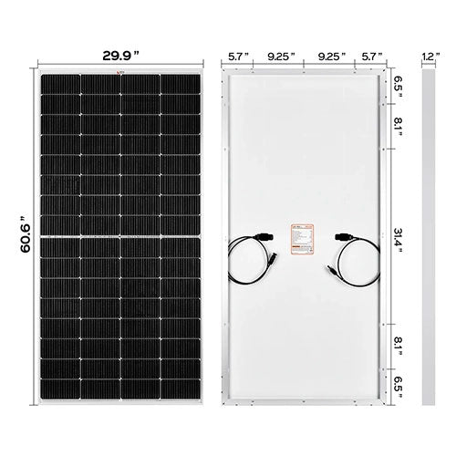 Rich Solar Mega 250 Watt Monocrystalline Solar Panel Silver - Generator Vault - 