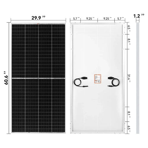 Rich Solar Mega 250 Pro Watt Monocrystalline Solar Panel Silver - Generator Vault - 