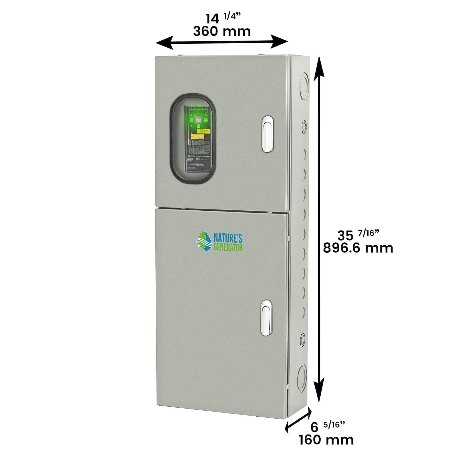 Nature's Generator MyGrid 10K Portable Power Station with Transfer Switch - Generator Vault - MyGrid 10K + 50A Automatic Transfer Switch - 