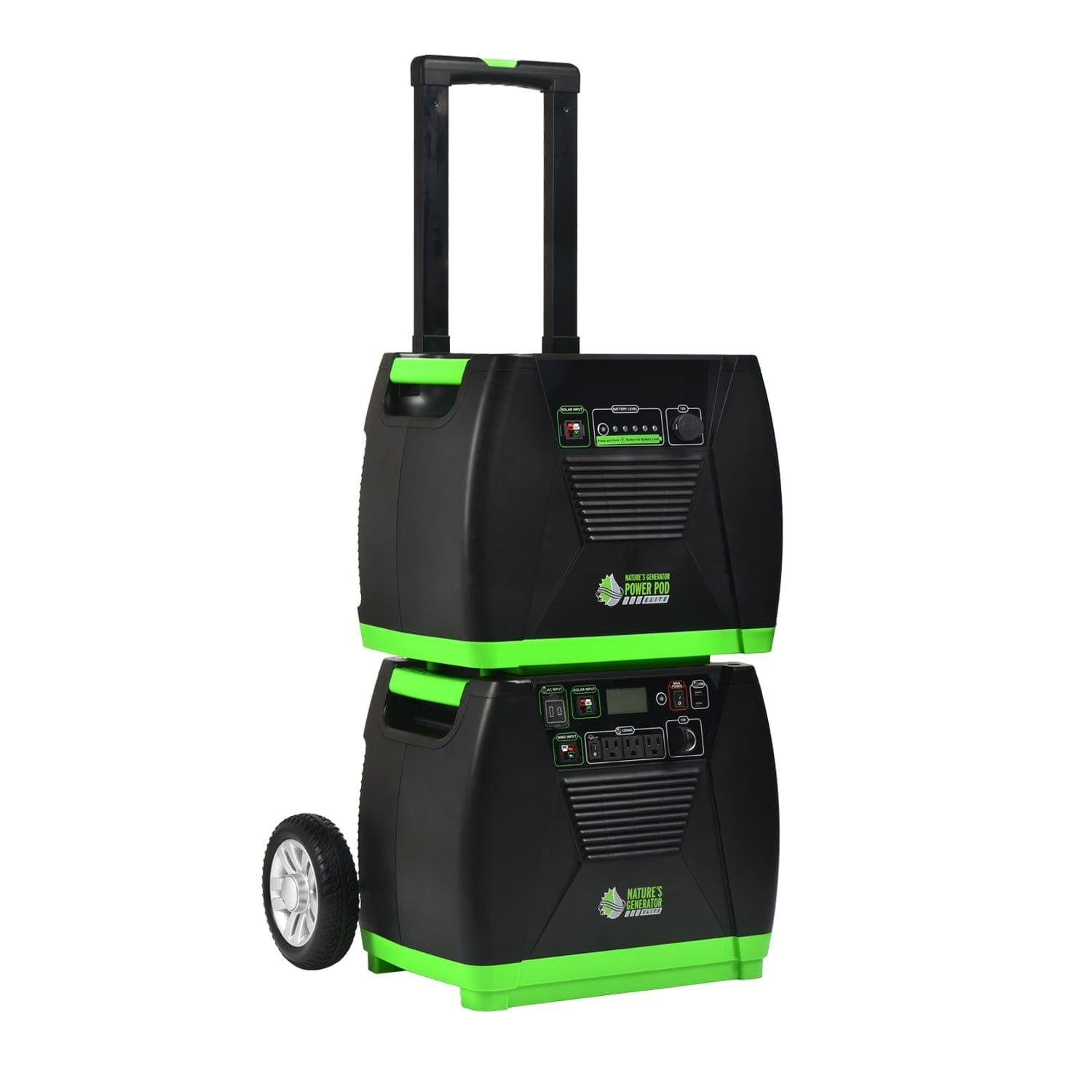 Nature's Generator Elite Portable Power Station - Generator Vault - Elite Generator + Power Pod - 