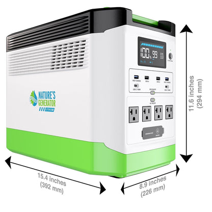 Nature's Generator Lithium 1800 Solar Generator Kit