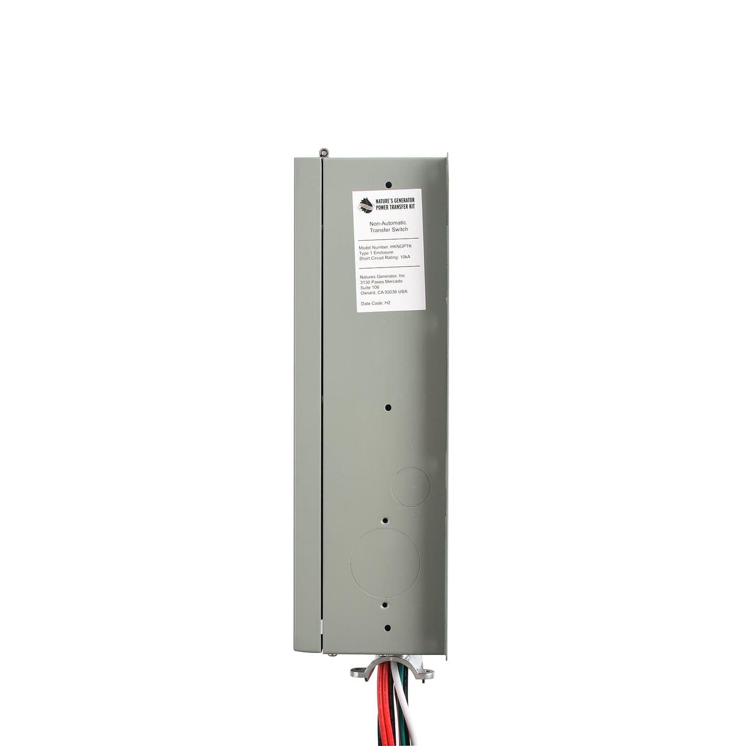 Nature's Generator 4 - Circuit 120V 15A Manual Transfer Switch - Generator Vault - 