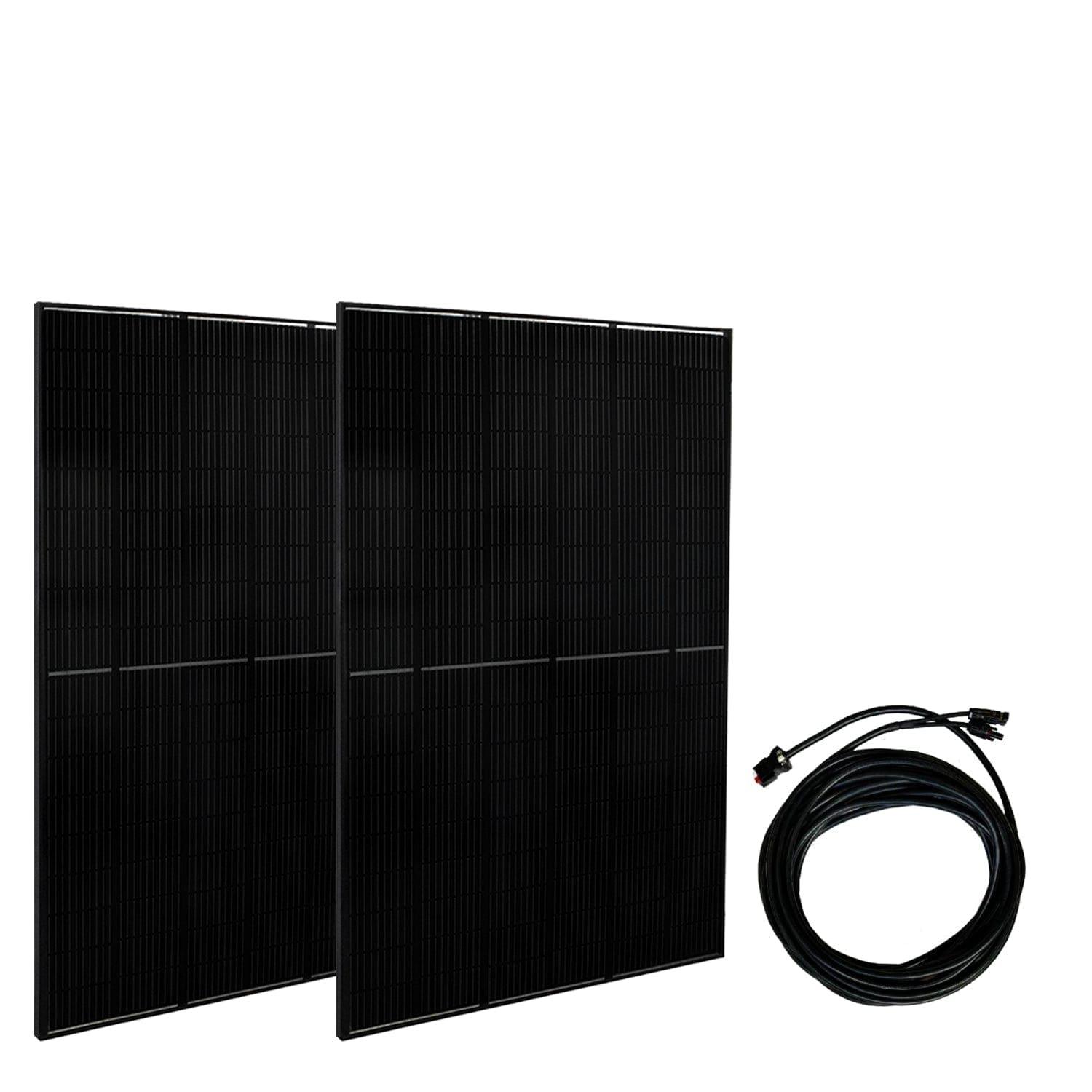 Nature's Generator Lithium 6000 Solar Generator Kit with Wind Turbine - Generator Vault - Lithium 6000 + 2x 410W Rigid Panel + Wind Turbine - 