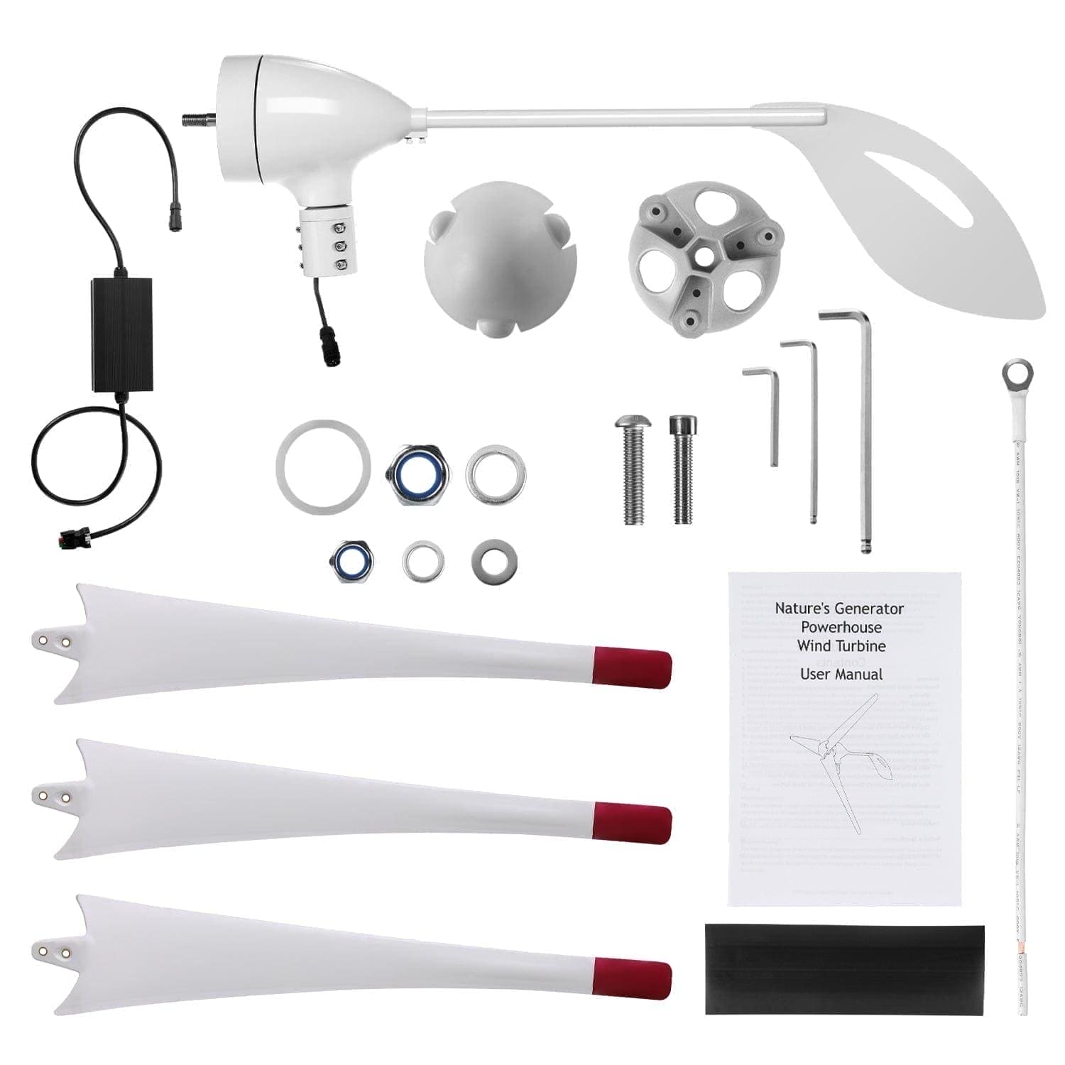 Nature's Generator MyGrid 10K Solar Generator Kit with Wind Turbine - Generator Vault - MyGrid 10K + 8x 410W Rigid Solar + 350W Wind Turbine - 