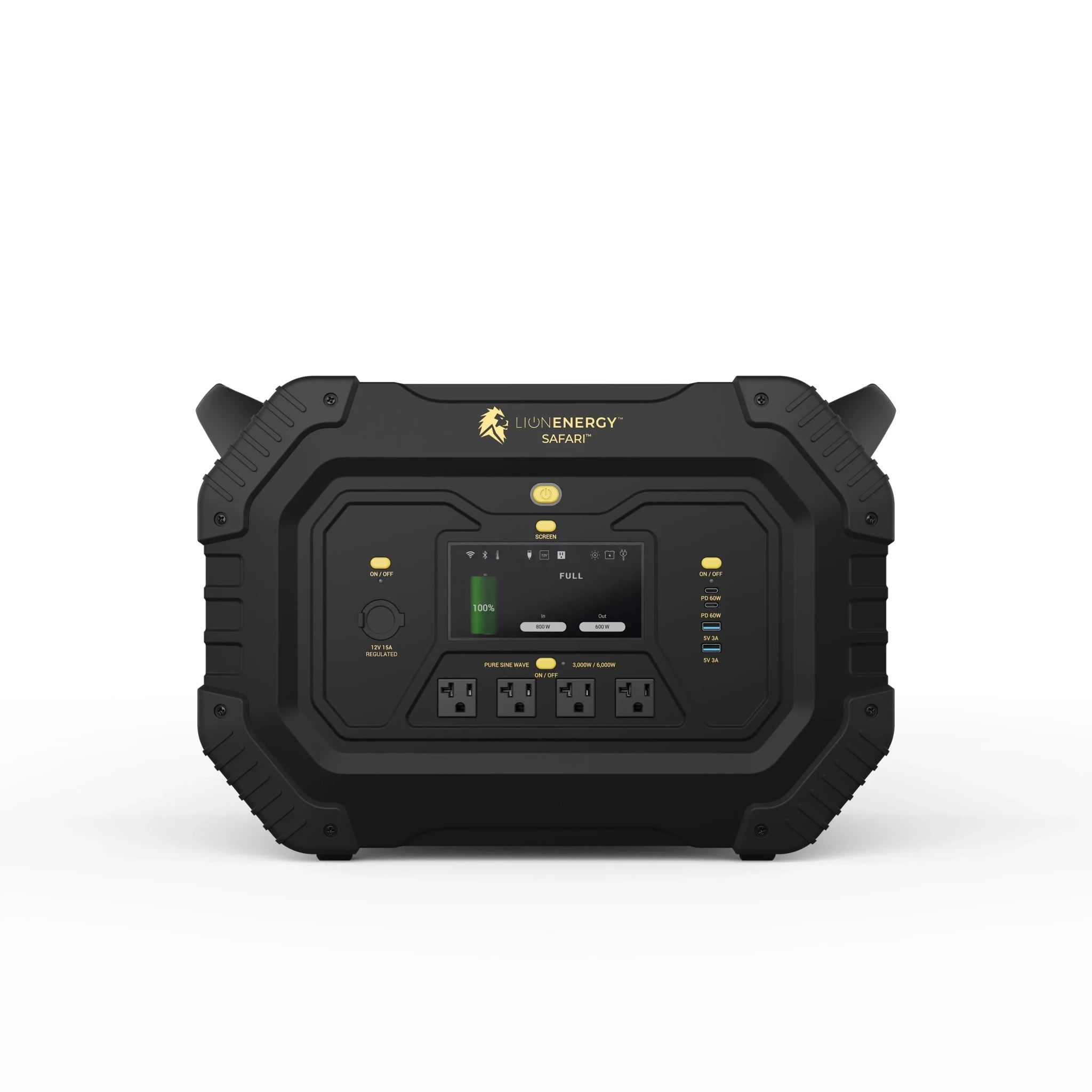 Lion Energy Safari 3000W Portable Power Station Custom Bundle Solar Generator Kit - Generator Vault-0 Solar panels-0 EMP Bags-0 LED light strings