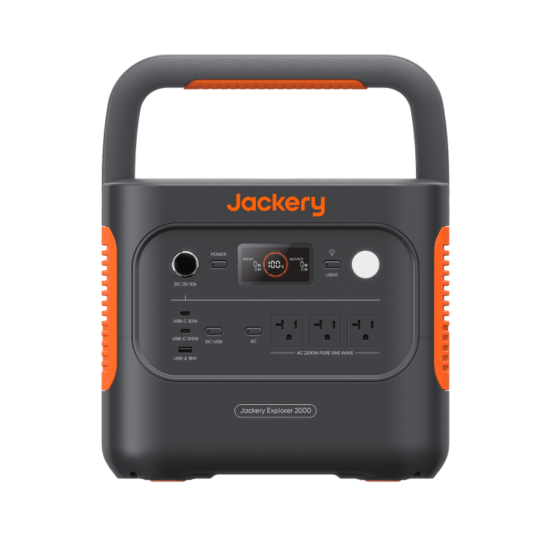 Jackery Solar Generator 2000 v2 Solar Generator Kit - Generator Vault - Explorer 2000 v2 + SolarSaga 200W x 2 - 