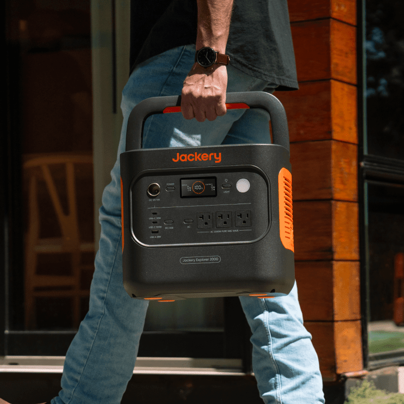 Jackery Solar Generator 2000 v2 Solar Generator Kit - Generator Vault - Explorer 2000 v2 + SolarSaga 200W x 2 - 