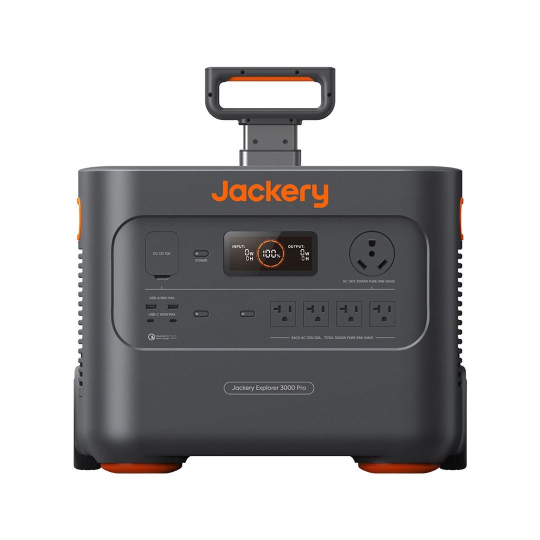 Jackery Solar Generator 3000 Pro Solar Generator Kit - Generator Vault - Explorer 3000 Pro + SolarSaga 500 X - 