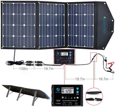 ACOPOWER 240W Foldable Solar Panel with ProteusX 20A Charge Controller HY-LTK-2x120W