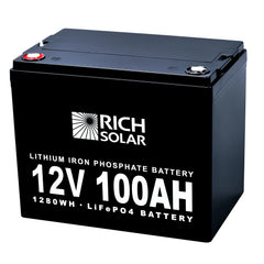 Rich Solar 12V 100Ah LiFePO4 Battery RS-B12100