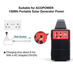 ACOPOWER AC Charge Adapter for 150WH Solar Generator HY-AS-AC35135