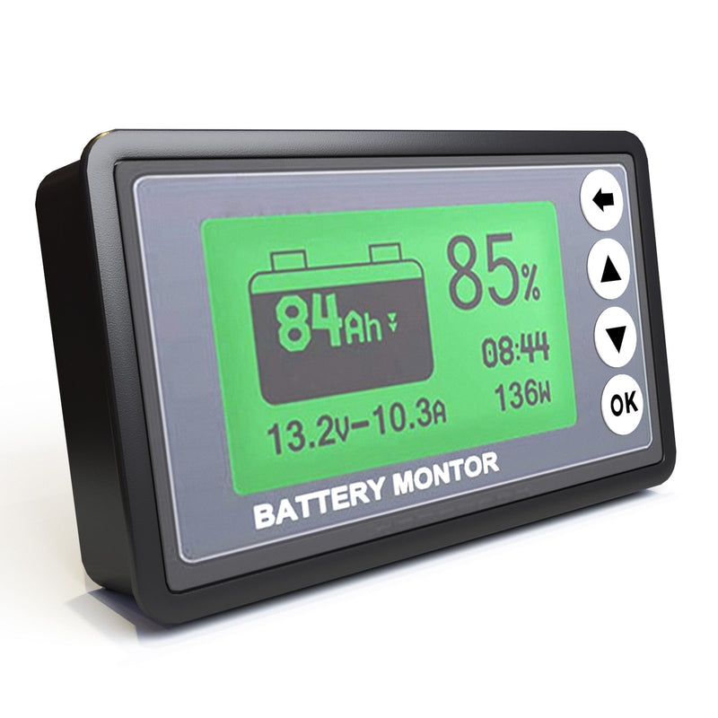ACOPOWER 500A Battery Monitor with High and Low Voltage Programmable Alarm, Voltage Range 10V-120V HY-AS-BTM