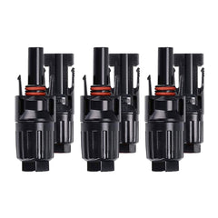 ACOPOWER 3 Pairs PV Connectors with Male/Female Solar Panel Cable Connectors HY-AS-MC4-3
