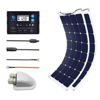 ACOPOWER 220W Flexible Solar RV Kit with 20A PWM Charge Controller HY-FLK-220W20A