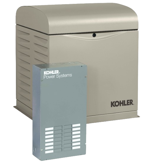 Kohler 10kW Standby Generator with 100 Amp Automatic Transfer Switch and OnCue Plus New 10RESVL-100LC12