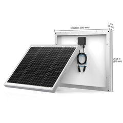 ACOPOWER 50W Mono Solar Panel for 12V Battery Charging HY050-12M