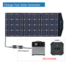 ACOPOWER High Efficiency 90W Tri-Fold Foldable Solar Panel Kit Suitcase HY-LTP-3x30W