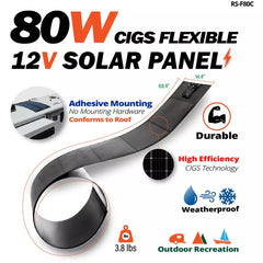 Rich Solar Mega 80 Watt CIGS Flexible Solar Panel RS-F80C
