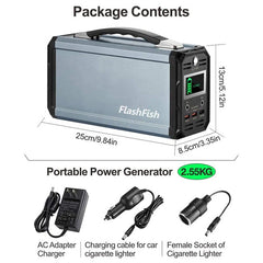 FlashFish G300 300 Watts 222Wh Portable Solar Generator