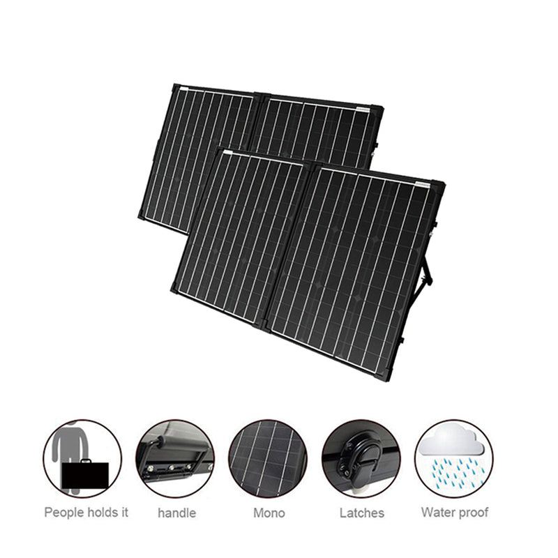 ACOPOWER Ptk 200W Portable Solar Panel Kit Briefcase HY-PTK-2x100