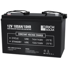 Rich Solar 12V 100Ah Deep Cycle AGM Battery RS-AGM12100