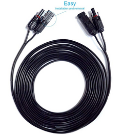 ACOPOWER 20FT/14AWG Solar Extension Cable with MC-4 Female and Male connectors HY-AS-MM1420
