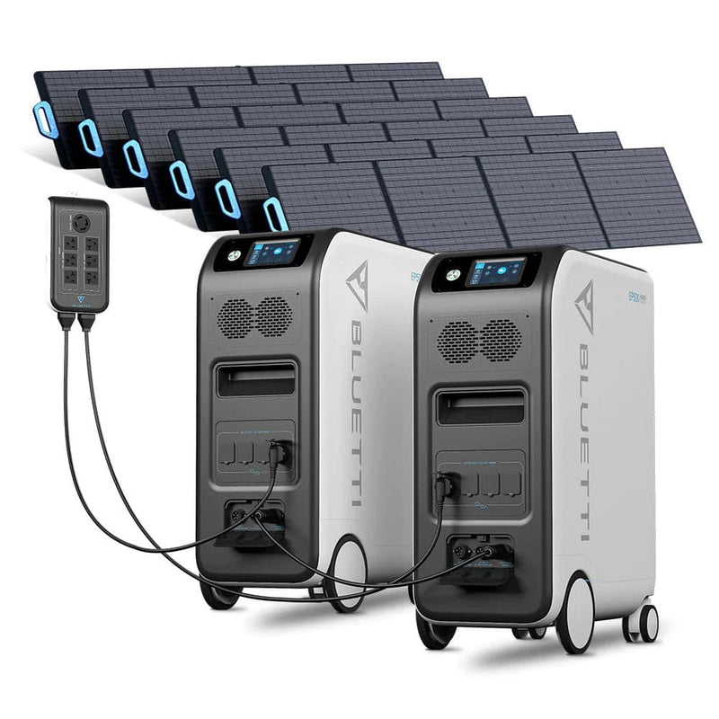 Bluetti 2*EP500 + 6*PV200 + 1*Split Phase Fusion Box Solar Generator Kit