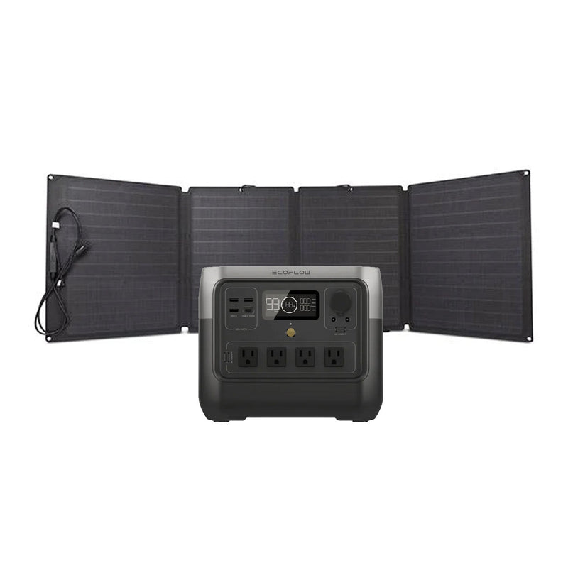 EcoFlow RIVER 2 Pro with 110W Portable Solar Panel RIVER2PRO-110-1-US